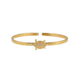 Gouden Schildpad Bangle Armband