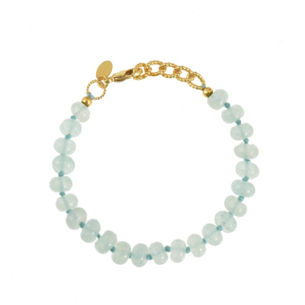 Armband Edelsteen Blauwe Jade Donut