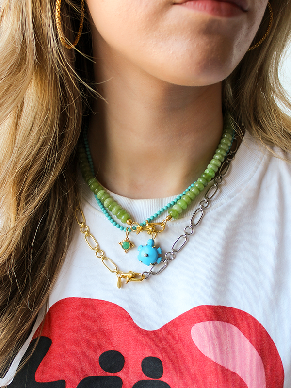 Turquoise Schildpad Bedel