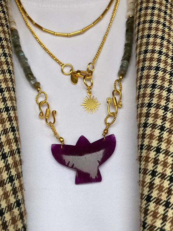 Gouden Ketting met Zon Bedel