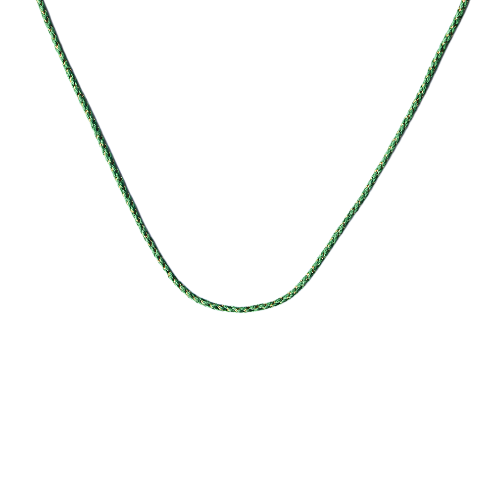Groen Koordje Met Gouddraad