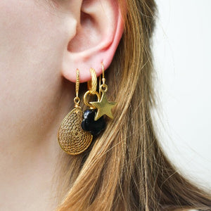 Small Gold Star Earrings