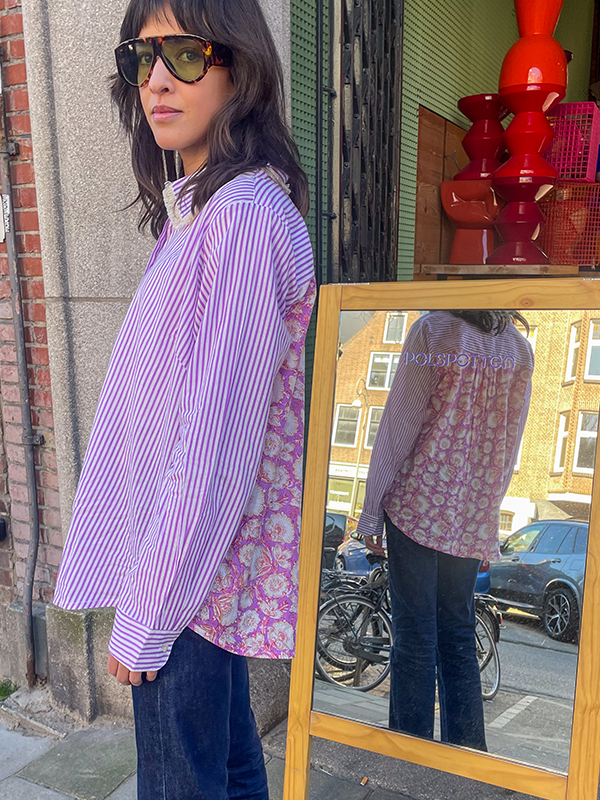 Isika Oversized Blouse Paars Rood