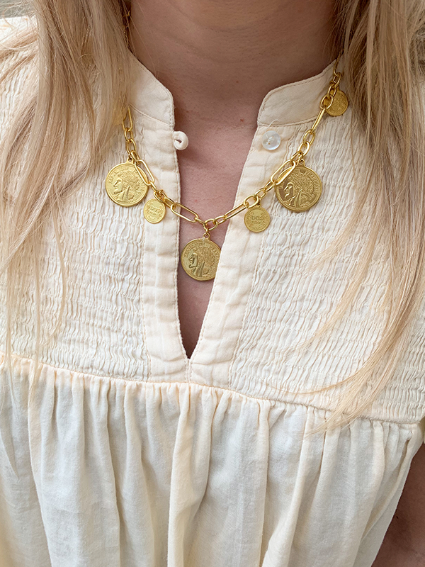 Ketting met gouden munten