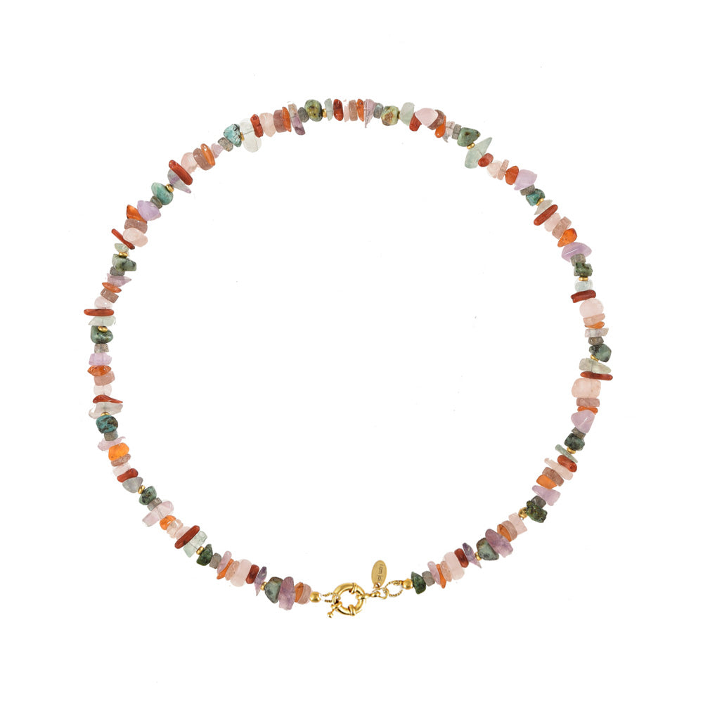 Mix Edelstenen Split Ketting