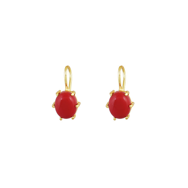 Gemstone Drop Earrings