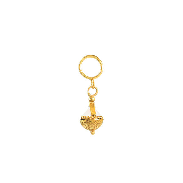Spinning Top Charm White