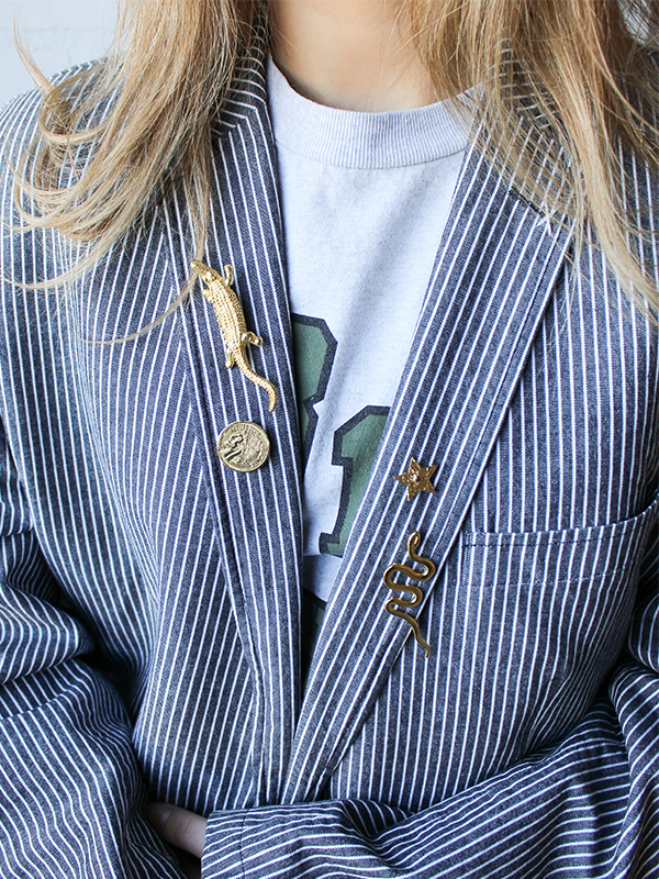 Broche Krokodil Goud