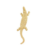 Broche Goud Krokodil