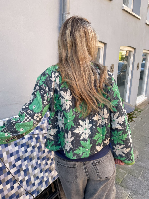 Groen Blad Kantha Jasje