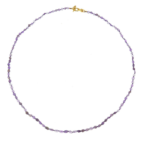 handgeknoopte edelsteen ketting designslot