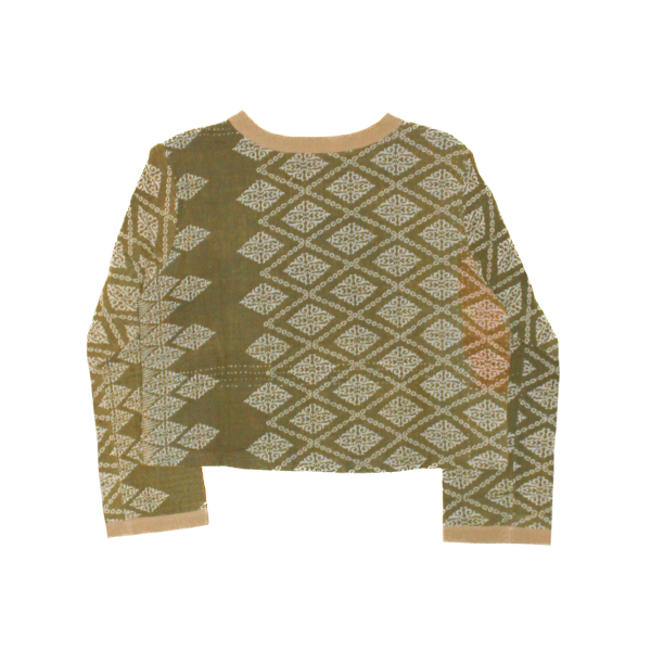 Groen Vintage Jasje Ruit