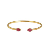 Robijn Bangle Goud Edelsteen