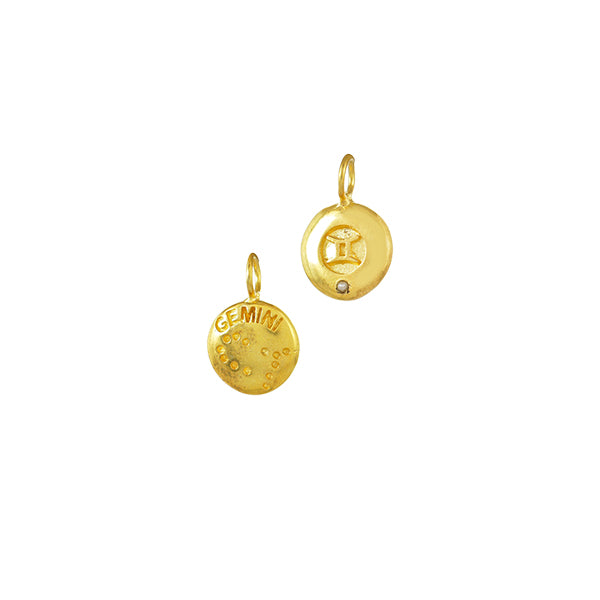 Sterrenbeeld Tweelingen Gouden Bedel
