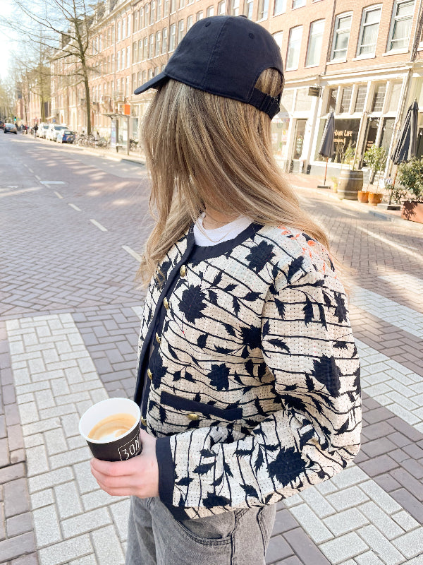Kantha Jasje Zwart Oranje