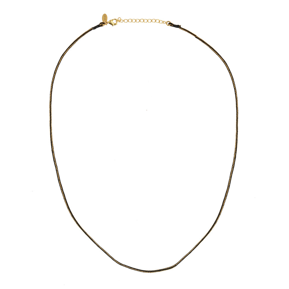 zwart koordje met slotje