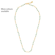 Retro Ketting Goud groene Jade