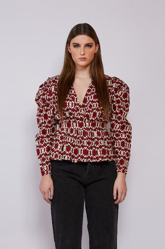 Vira Blouse Red