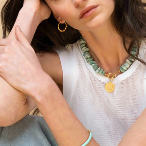 Grote Gouden Bamboe Oorbellen