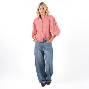 Ankita Ballon Blouse Rood