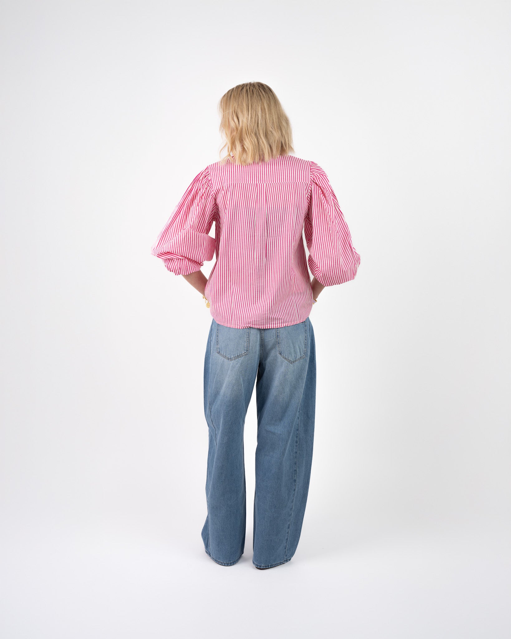 Ankita Ballon Blouse Roze