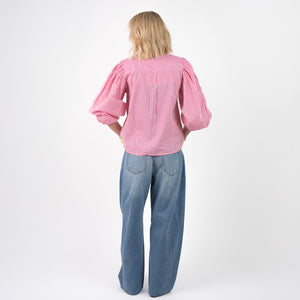 Ankita Ballon Blouse Roze