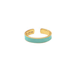 Aqua Emaille Ring