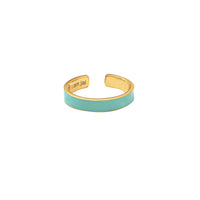 Aqua Emaille Ring