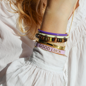 good luck bangle emaille