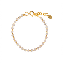 Grijze Onyx Gouden Kraal Armband