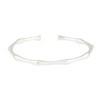 Bamboe Bangle Zilver