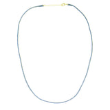 Blauw Koord Ketting Met Slotje