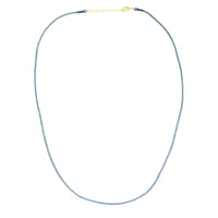 Blauw Koord Ketting Met Slotje