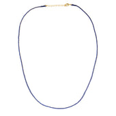 Blauw Koordje Met Goudkleurig Slot