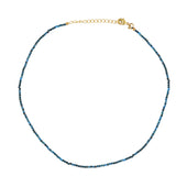 Blauwe agaat edelsteen ketting