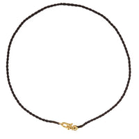Bruin Koord Ketting met Slot