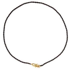 Bruin Koord Ketting met Slot