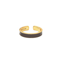Bruine Emaille Ring