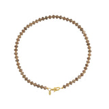 Bruine Jade Edelstenen Donut Ketting