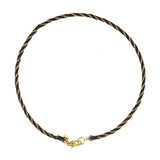  Bruine katoenen Ketting met Slot