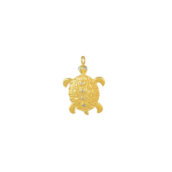 Gold Plated Turtle Charm
