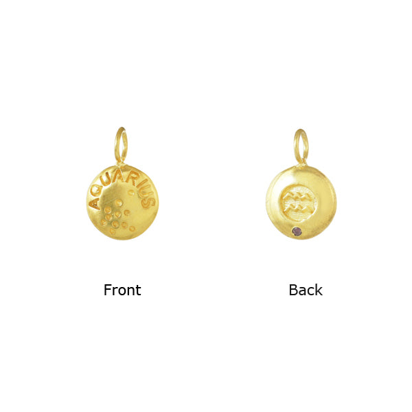 Trendy Gold Plated Zodiac Horoscope Charms