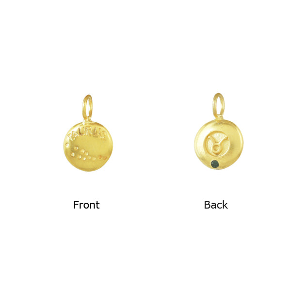 Trendy Gold Plated Zodiac Horoscope Charms