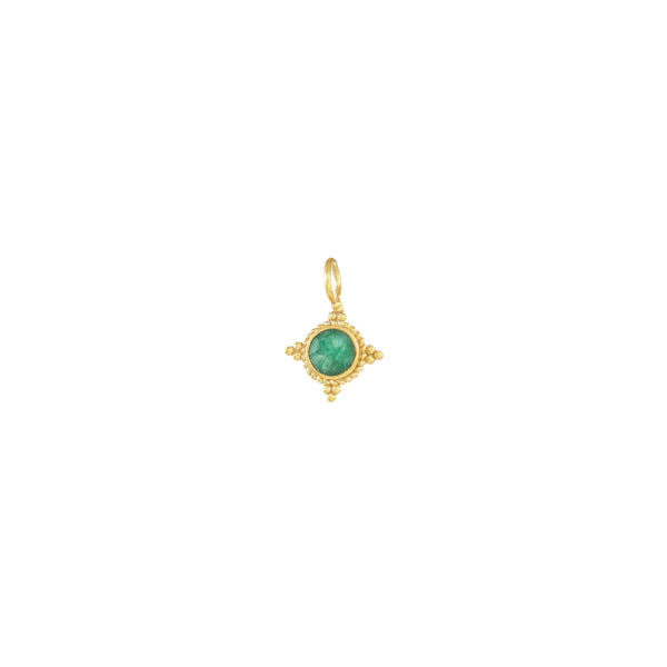 Small Birthstone Charm May Emerald