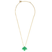 Chrysopraas Handgeslepen Vogel Ketting