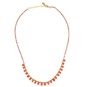 Druppel Edelstenen Ketting Carneool