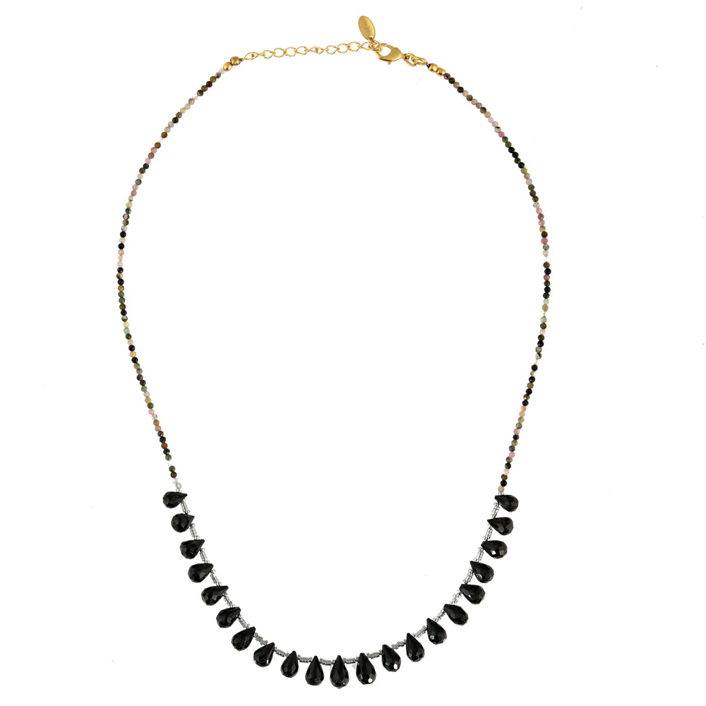 Druppel Edelstenen Ketting Zwarte Onyx