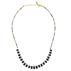 Druppel Edelstenen Ketting Zwarte Onyx