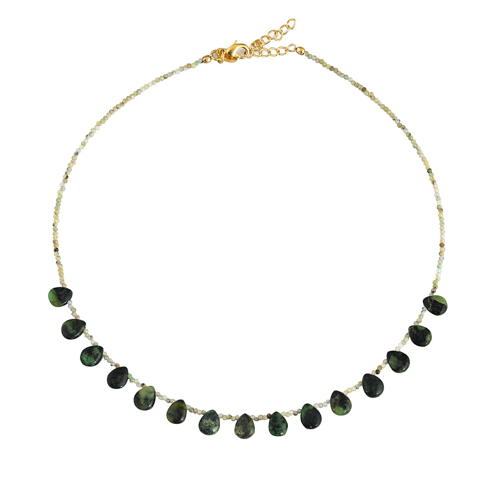 Druppel Ketting Groene Aventurijn