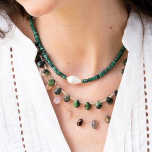 Druppel Ketting Groene Aventurijn